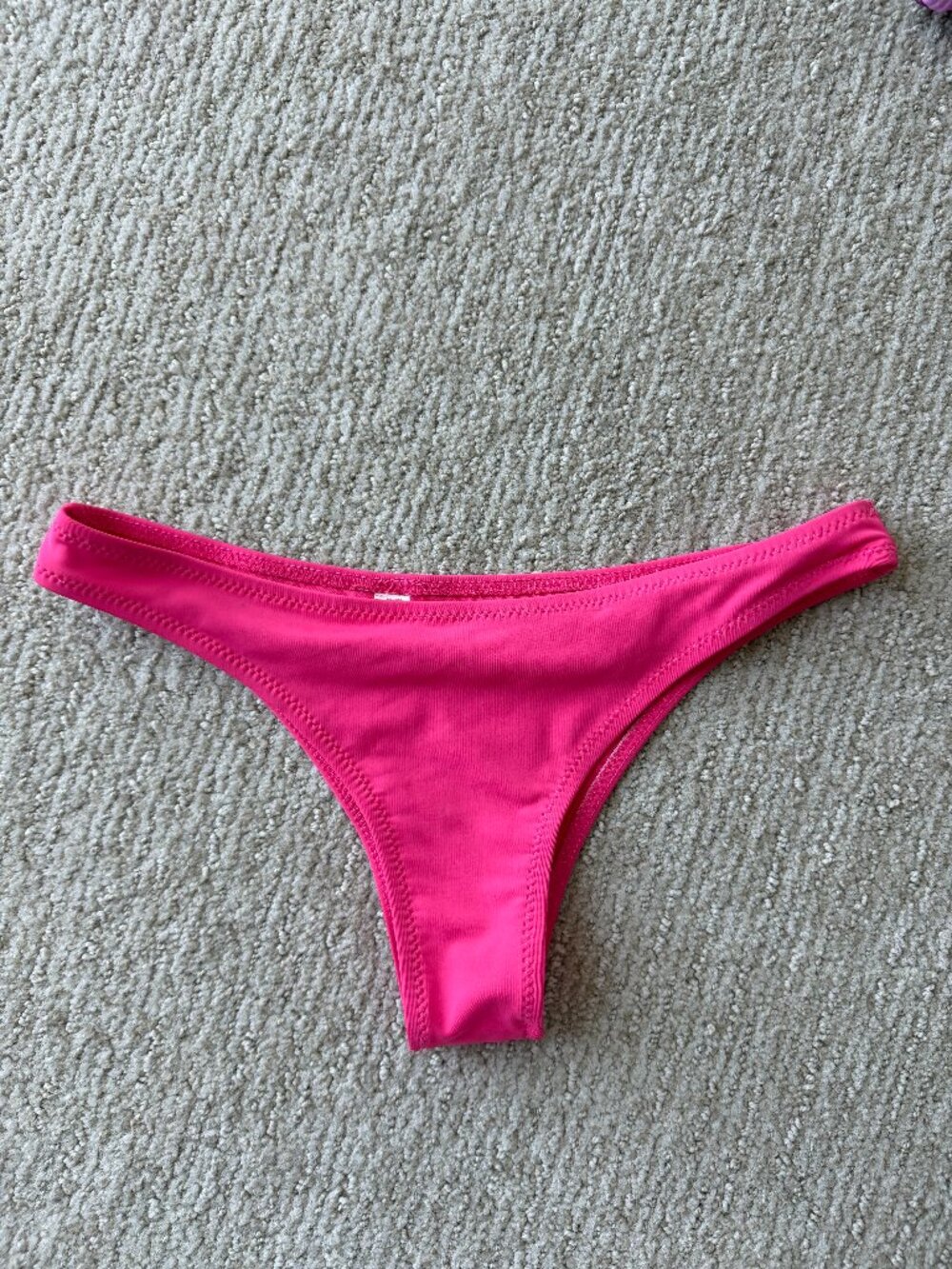 Pink Cheeky Bikini Bottom